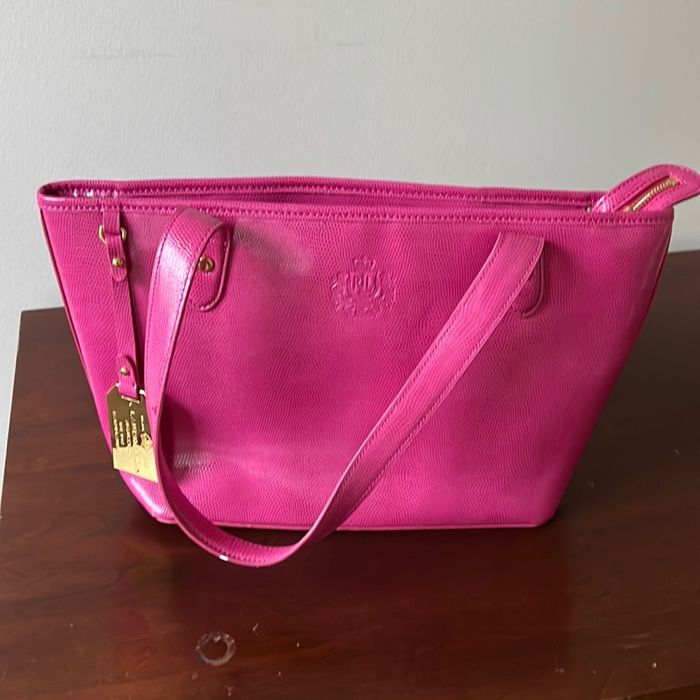 Ralph Lauren pink tote handbag